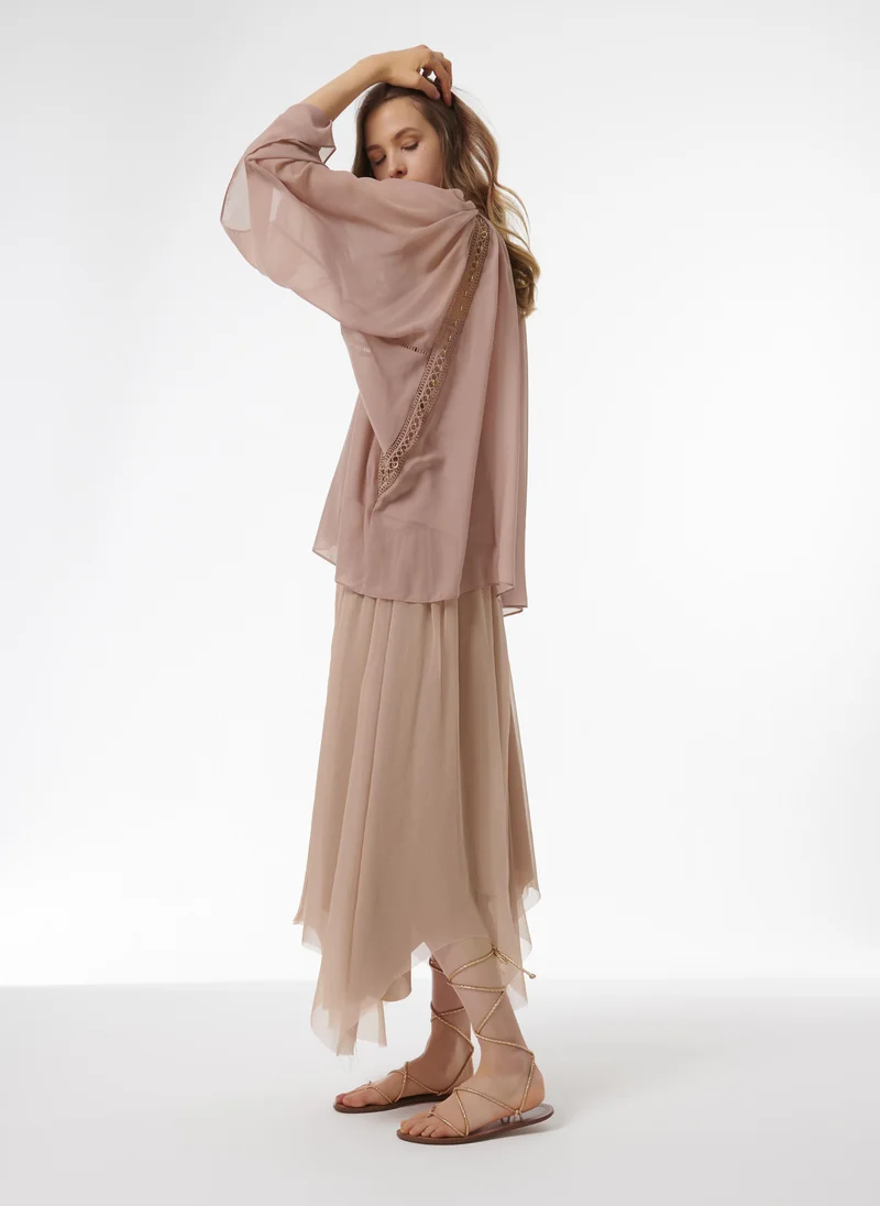 leem Embellished Square Neck Top