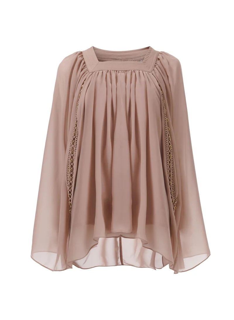 leem  Embellished Square Neck Top for Women | Best Price UAE