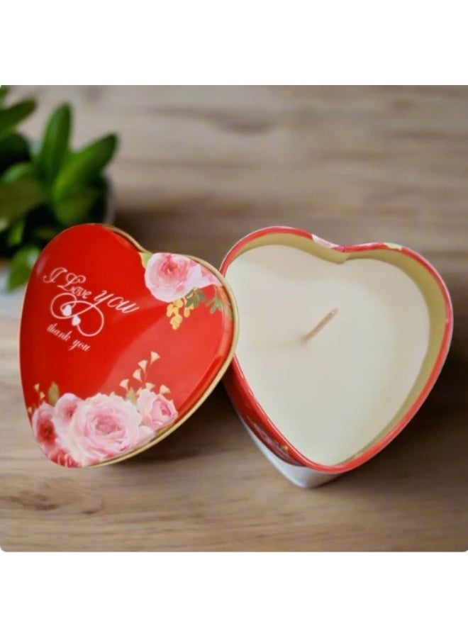 زوبا فواحة شمعة عطرية معدنية شكل قلب – متعددة الأشكال بروائح جذابة لأجواء دافئة ومريحة - Image 4