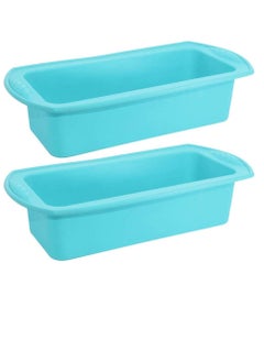 Silicone Loaf Tin, Set of 2 Non Stick Silicone Bread Tin Loaf Pan Bread Baking Mould BPA-Free for Cakes Breads Meatloaf Pie Pancakes Pizza and Quiche Homemade Cakes - pzsku/ZBB74226AB14B4CB62754Z/45/_/1734499603/a65aa4e6-d780-441a-bdbf-37a179072c07