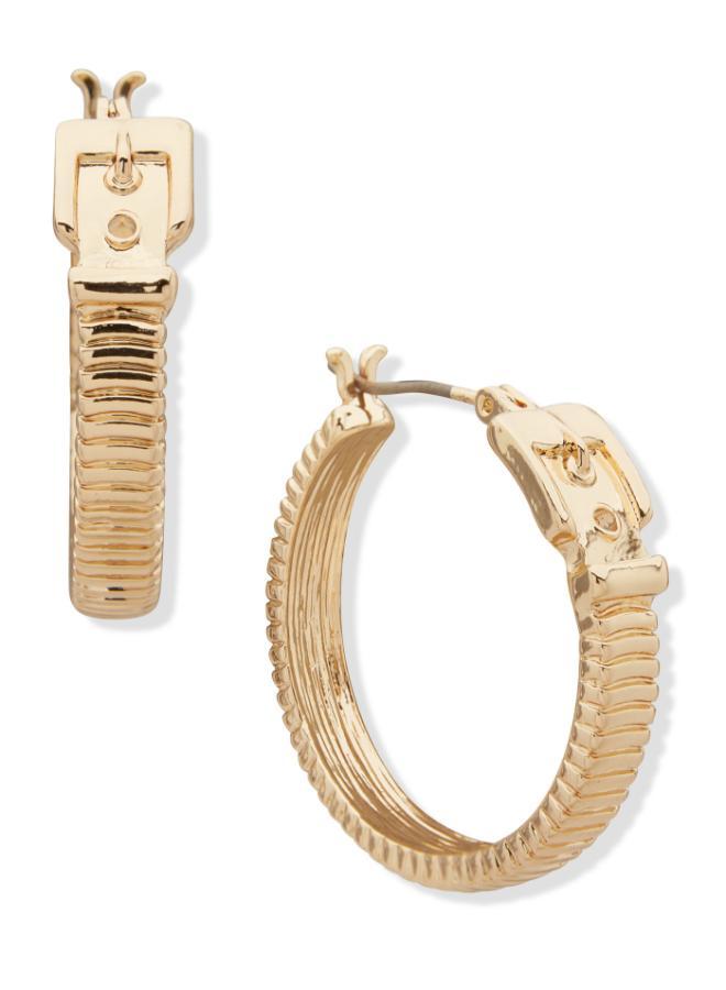 ناين ويست أقراط دائرية بسلسلة وإبزيم