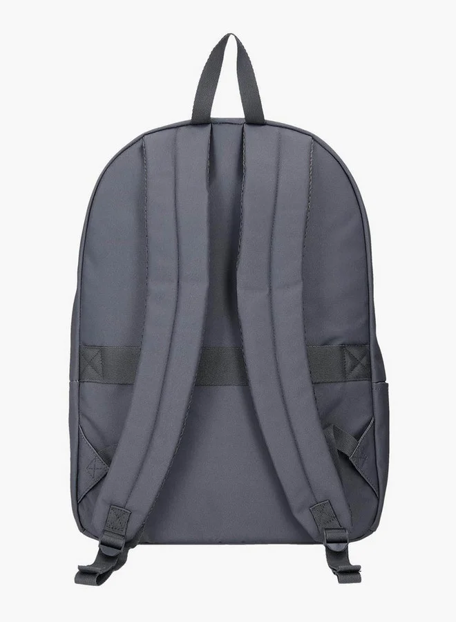 Reebok  Logo Print School Backpack with Adjustable Straps and Zip Closure - 38x19x43 cm  | Best Price UAE