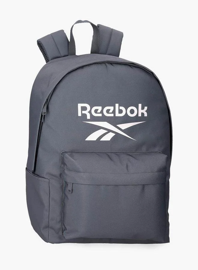 Reebok Logo Print School Backpack With Adjustable Straps And Zip Closure - 38X19X43 Cm