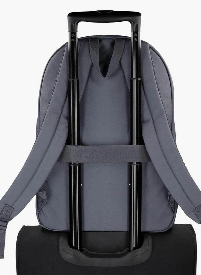 Reebok  Logo Print School Backpack With Adjustable Straps And Zip Closure - 38X19X43 Cm  | Best Price UAE