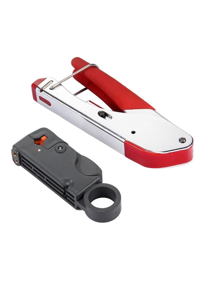 BURAQ WLXY 518A Crimping Pliers Wire Stripper Repair Hand Tool Set for RG59 / RG6 Coaxial Cable  - Image 1