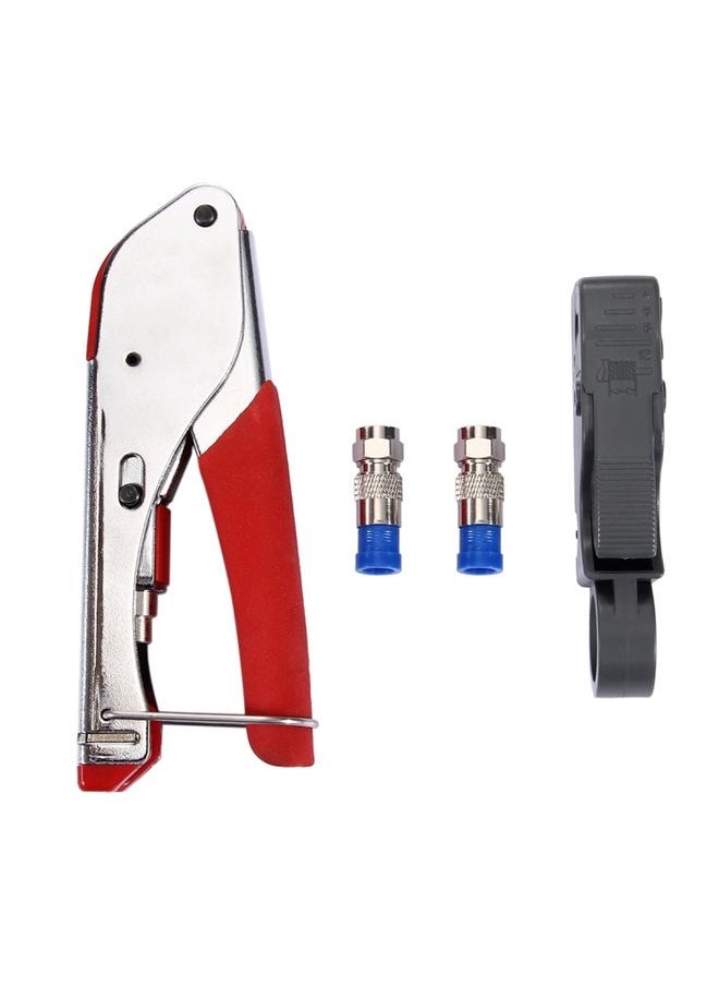 BURAQ WLXY 518A Crimping Pliers Wire Stripper Repair Hand Tool Set for RG59 / RG6 Coaxial Cable  - Image 3