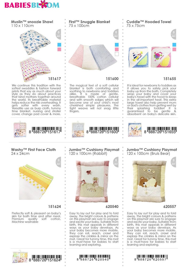 BABIES BLOOM Blue Newborn Baby Muslin Swaddle(Set of 2) (0-1 Year Old Baby)|Swaddle wrap for Newborn|Baby Swaddle Wraps| Newborn Baby Muslin Swaddle - Image 5