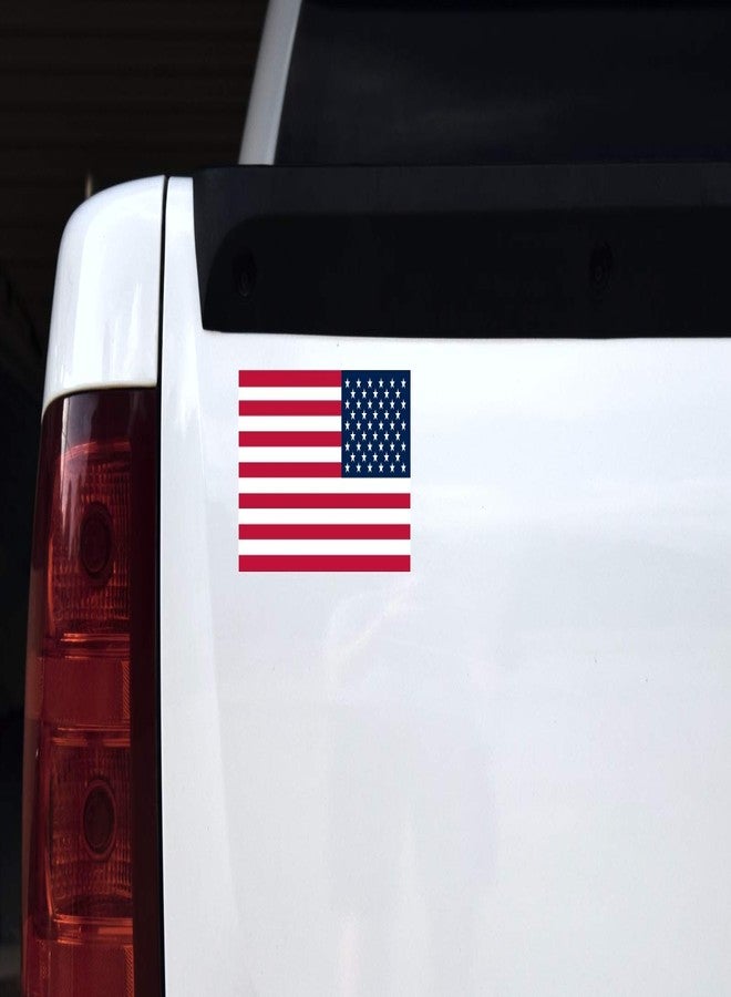 StickerTalk Retreating Proportional USA Flag Vinyl Sticker, 7 inches by 3.8 inches - Image 2