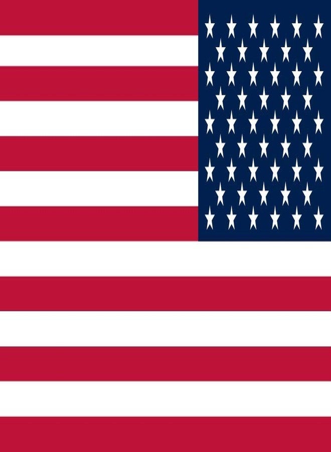 StickerTalk Retreating Proportional USA Flag Vinyl Sticker, 7 inches by 3.8 inches - Image 1