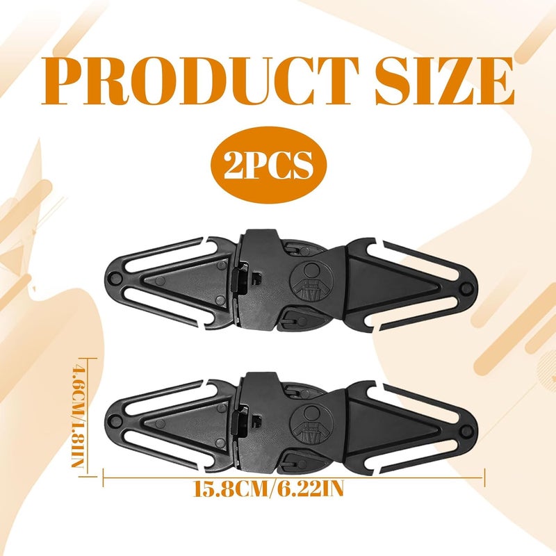 Eophmi Car Seat Clip Anti Escape - 2PCS Safety Clip for Child Car Seats - Image 2
