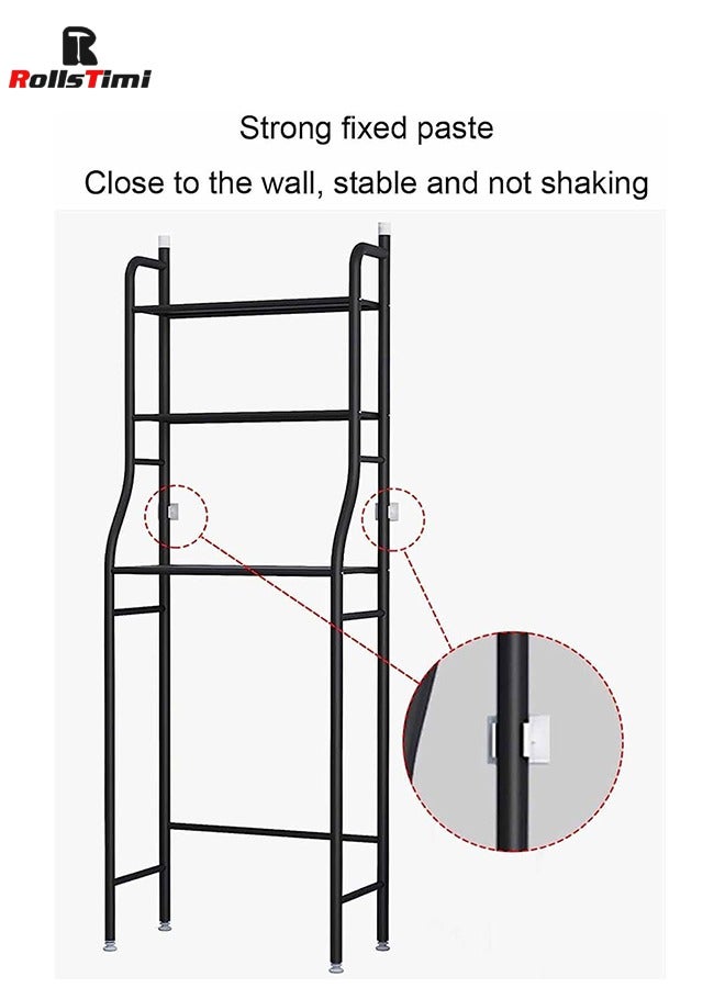 RollsTimi  3 Tier Over Toilet Storage Rack For Bathroom Shelf Washing Machine Storage Unit 25x160x47cm - Image 4