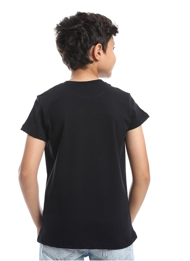 Caesar - Boys Round Neck Printed T-Shirt With Half Sleeves - Image 1
