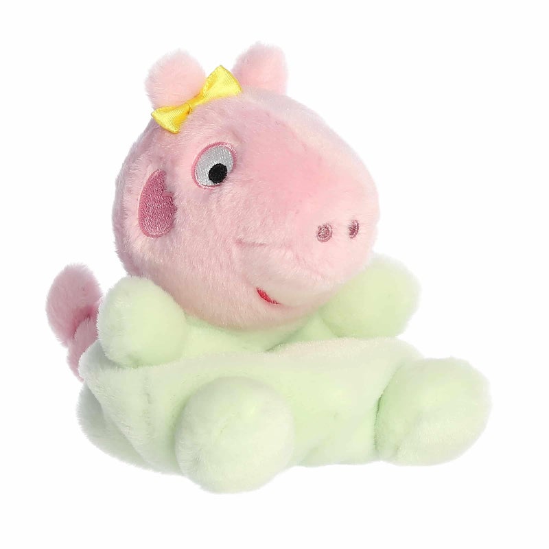 Aurora Playful Peppa Pig Evie Baby Pig Palm Pals Stuffed Animal - Officially Licensed Toys for All Fans - Perfect for Birthdays  Adults and Kids All Ages - Pink 5 Inches - Image 1