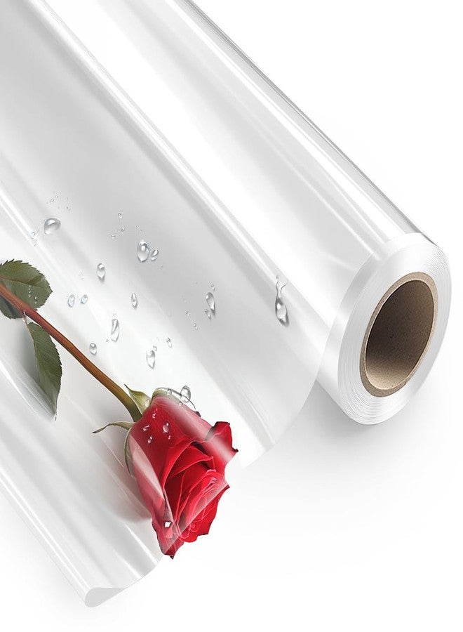 PH PERKHOMY PerkHomy Clear Cellophane Wrap Roll 16" x 100' 3 Mil Thick Cellophane For Gift Basket Treats Goodie Wrapping Craft Flower Bouquet Plastic (Clear, 100ft (16in Width)) - Image 1
