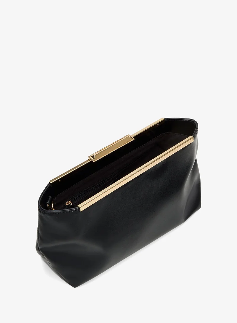 Call it Spring  ANTONELLAA Solid Metal Frame Clutch for Women | Best Price UAE