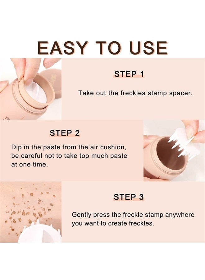 Erinde قلم بقع الشمس المحسن، طابع بقع الشمس المزيف، علامة مكياج بقع الشمس الواقعية المقاومة للماء والجافة بسرعة، طابع بقع الشمس السحري لمكياج طبيعي مشمس (01# بني سادل) - Image 5