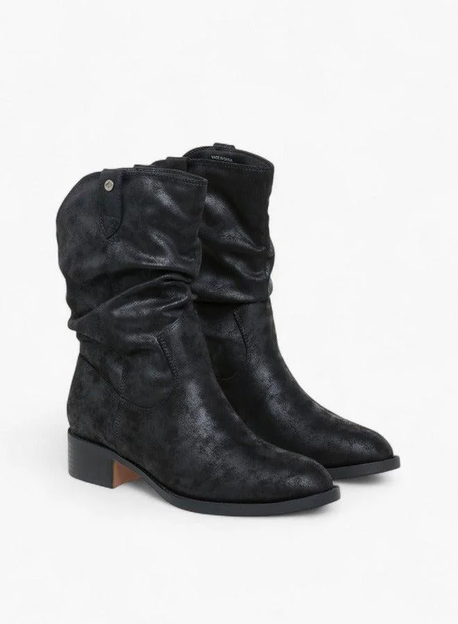 Lee Cooper Women's Solid Ankle Boots with Block Heel
