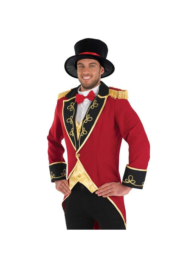 fun shack زي قائد السيرك للرجال من فن شاك، زي قائد السيرك، زي كرنفال للفعاليات والحفلات ذات الطابع، أحمر، متوسط - Image 4