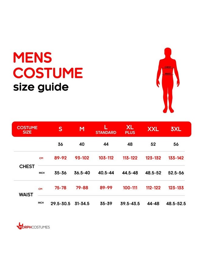 fun shack زي قائد السيرك للرجال من فن شاك، زي قائد السيرك، زي كرنفال للفعاليات والحفلات ذات الطابع، أحمر، متوسط - Image 5