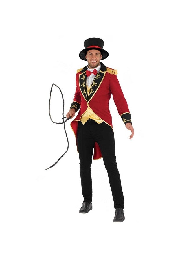 fun shack زي قائد السيرك للرجال من فن شاك، زي قائد السيرك، زي كرنفال للفعاليات والحفلات ذات الطابع، أحمر، متوسط - Image 1