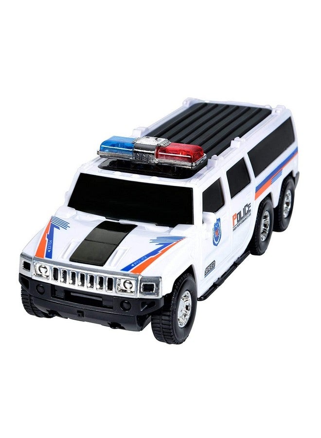 Bluebell Police Model Car Toy for Kids with Light & Siren Sound 360 Degree Rotating Bump and Go Action for Boys & Girls,Children - Image 1