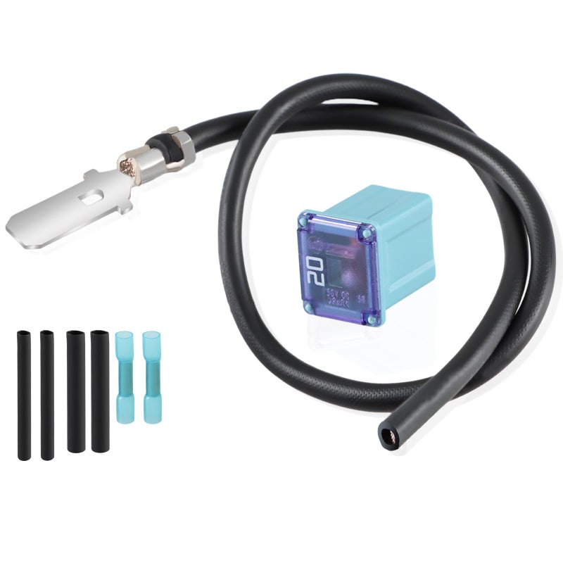 KPALAG Fuel Pump Fuse Relocation Terminal Repair Kit with Extra Tubes Fuel Pump Fuse Relocation Harness Kit Compatible with Ford F150 35L 37L 46L 50L 62L V6 V8 20092014 Replace EL3Z14293A - Image 3