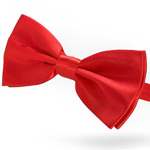 Koolmox KOOMOX Red Bow for Dog, Adjustable Dog Bow Tie Collar for Medium and Large Dogs Cats Pets Wedding Birthday Graduation Christmas Holiday Homecoming Costumes, 1 Piece Red - Image 1