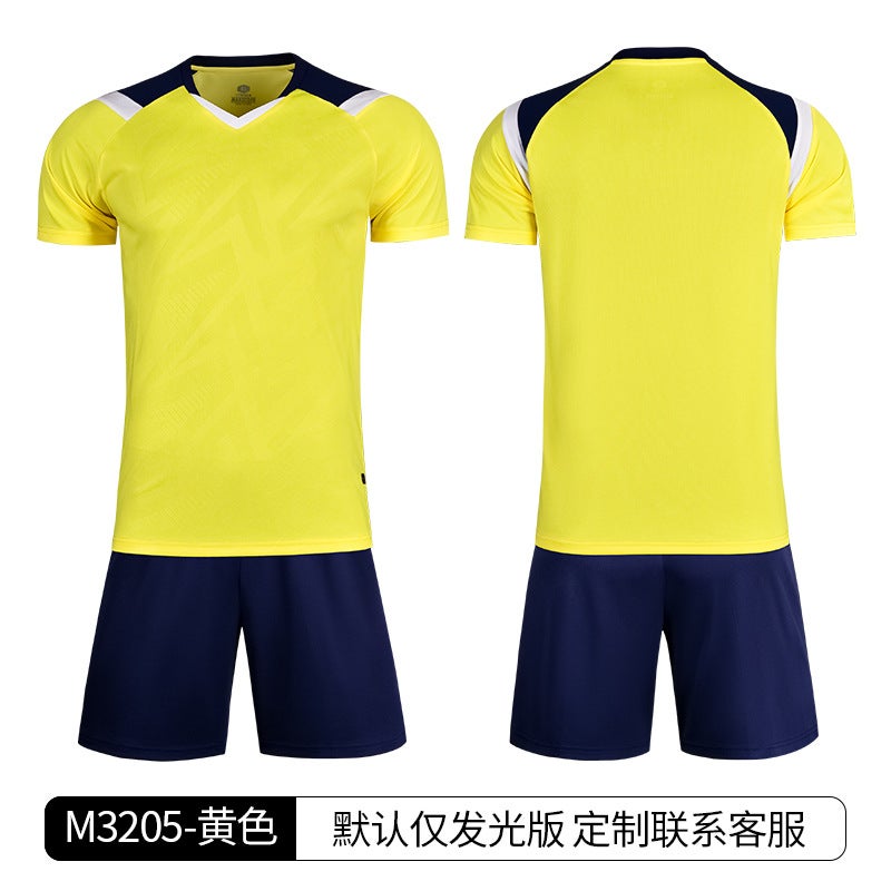 Summer Thin Children'S Football Uniform Suit Short-Sleeved Men'S Outdoor Running Sports Quick-Drying Breathable Jersey Women'S - Image 1