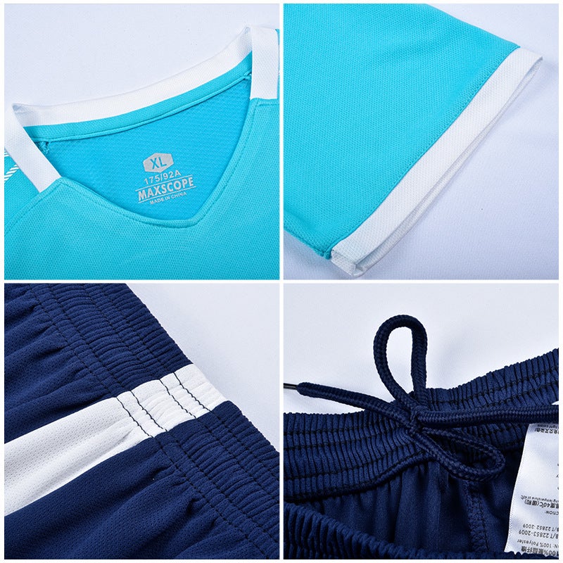 Summer Thin Children'S Football Uniform Suit Short-Sleeved Men'S Outdoor Running Sports Quick-Drying Breathable Jersey Women'S - Image 5