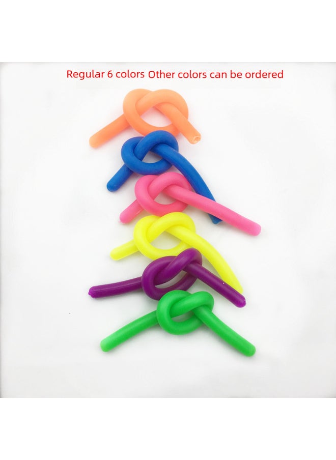 Generic Set Tpr Noodle Rope Venting Rope Stress Relief Soft Large Noodle Squeezable Joy-Color:A Pack Of 7-Specifications:Small Small Noodles 0.5*19cm Weight 3 Grams  - Image 2