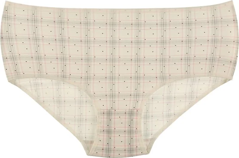 Donella 10-Piece Colorful Printed Women's Plus Size Panties - 25711123GY