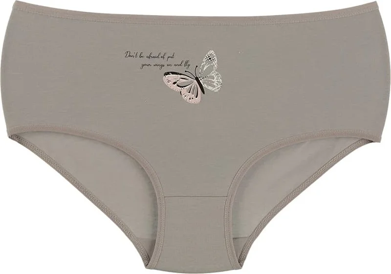 Donella 10-Piece Colorful Printed Women's Plus Size Panties - 25711123GY