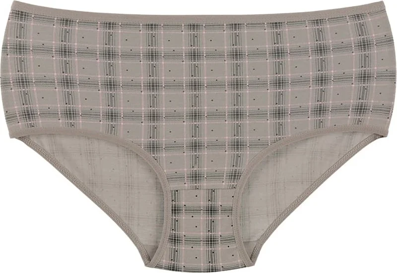 Donella 10-Piece Colorful Printed Women's Plus Size Panties - 25711123GY