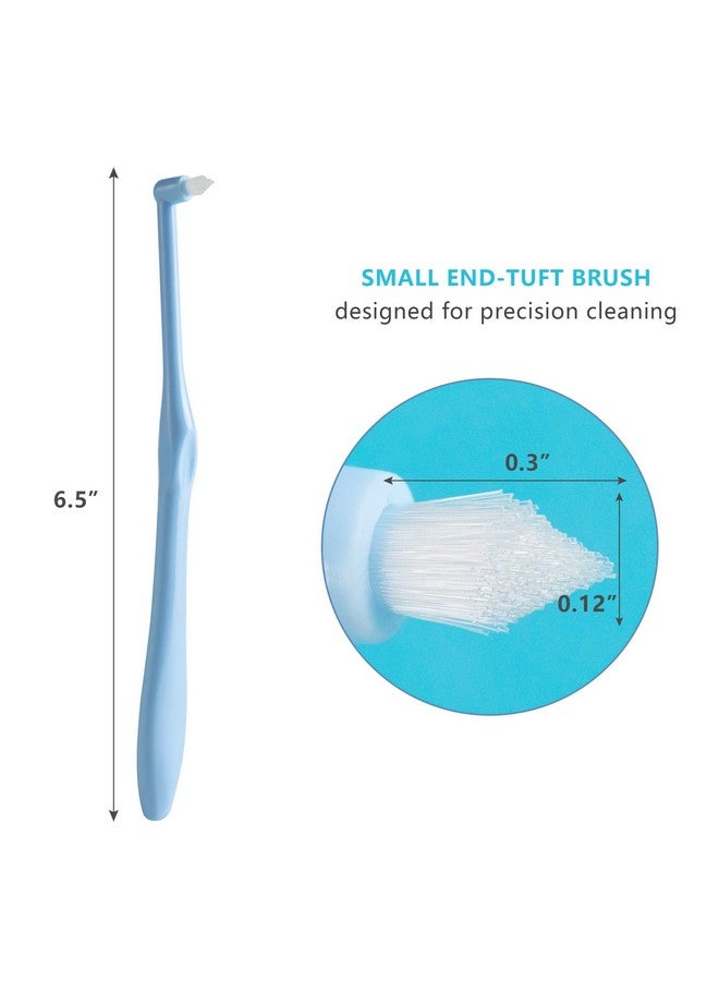LOVEWEE End-Tuft Tapered Trim Toothbrush, 6 PCS Tufted Toothbrush Interspace Brush Wisdom Gap Toothbrush for Orthodontic Braces Bridges Line and Detail Cleaning - Image 2