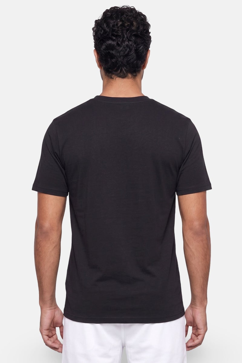 Ellesse Men Sportwear Fit Short Sleeve Training T-Shirt, Black - Image 4