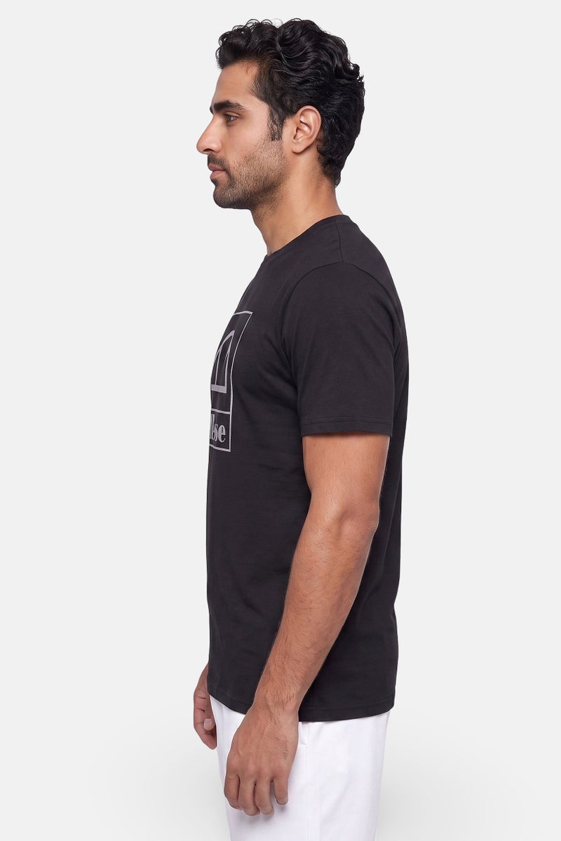Ellesse Men Sportwear Fit Short Sleeve Training T-Shirt, Black - Image 3
