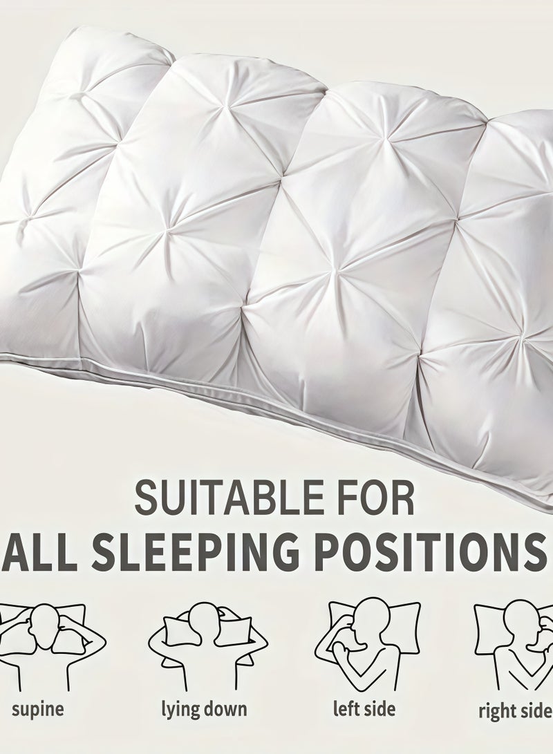 1pc star hotel quality neck pillow, modern pillow design | Soft texture surface, deep sleep neck support, no collapse of high pillow core throughout the year, machine washable - perfect holiday gift - Image 3