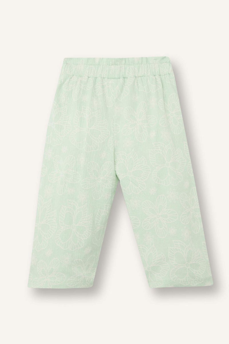 DeFacto Paperbag Fit Floral Normal Waist Trousers - Image 4