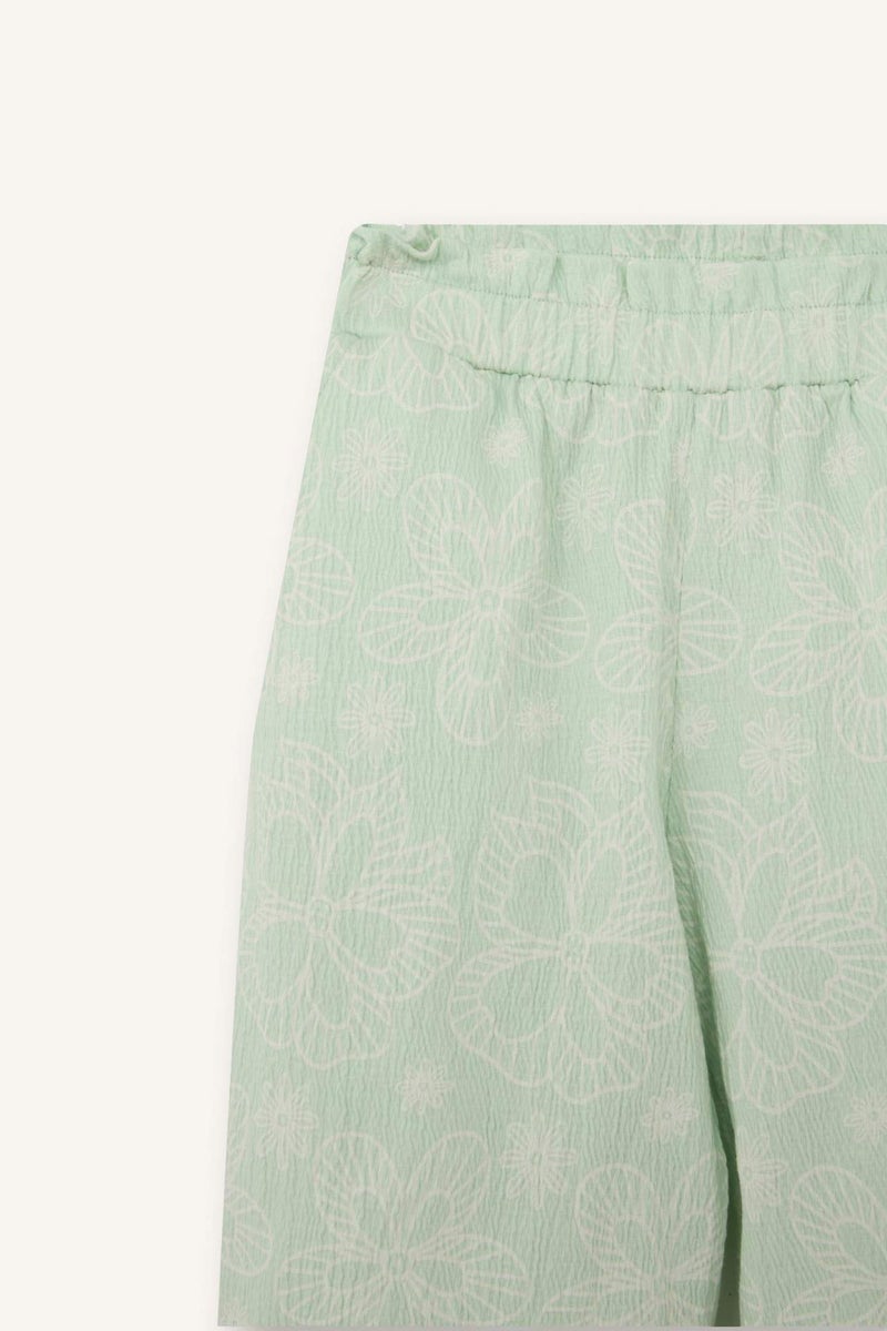 DeFacto Paperbag Fit Floral Normal Waist Trousers - Image 3