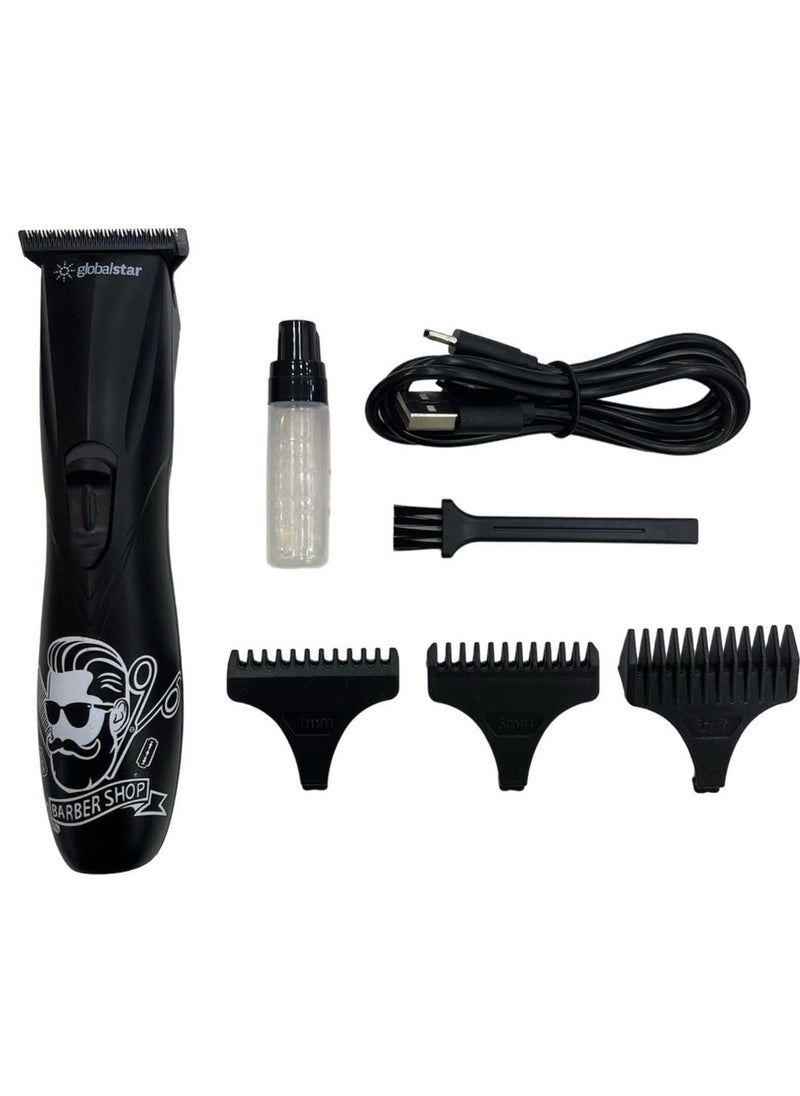 globalstar - Globalstar Professional Hair Trimmer Black TR-8000 - Image 1