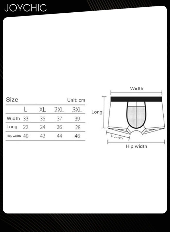 Joychic طقم ملابس داخلية للرجال من 3 قطع لفصل الربيع والصيف والخريف والشتاء، قابل للتمدد العالي، بدون seams، قطن، قابل للتنفس، مضاد للبكتيريا، شورت بوكسر للمراهقين، متعدد الألوان - Image 3
