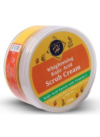 Kojic Acid Scrub Cream from Kunuz H - Skin Lightening, Pigmentation Removal, and Gentle Exfoliation with Vitamin C Gives You a Natural Glow and a Fresher Appearance 250g - pzsku/ZBB75C9E00F391C1C26CFZ/45/1742906817/23821350-293a-4ff9-8807-3195bcdab154