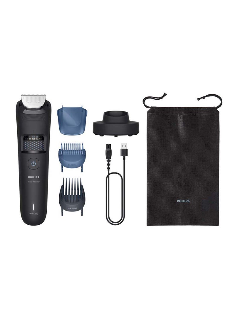 Philips Beard Trimmer 5000 Series Beard Styling With Hair Collector BT5780/15 - Deep Black - Image 1