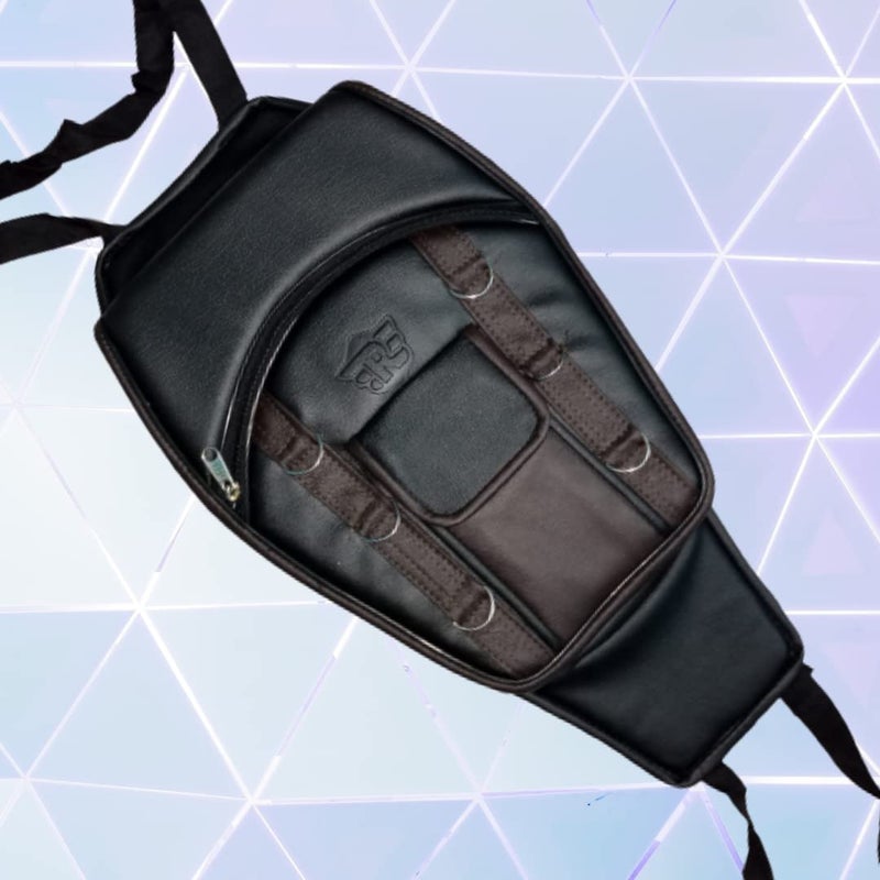 UNIWARE® Leatherette Scratch Proof Tank Cover/Tank Bag Compatible for RE Classic 350/500, RE Bullet,Electra and Standard Model Bikes - Mobile Pocket Tank Cover (Brown) - Image 4