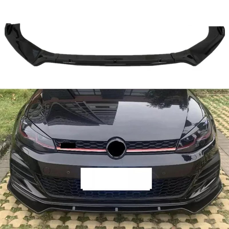 MUTUSAISI Front Bumper Lip Spoiler Splitter Fit for Compatible with Volkswagen VW Golf GTIGolf RRline MK7 75 20152021 Air Chin Body Kit Accessories