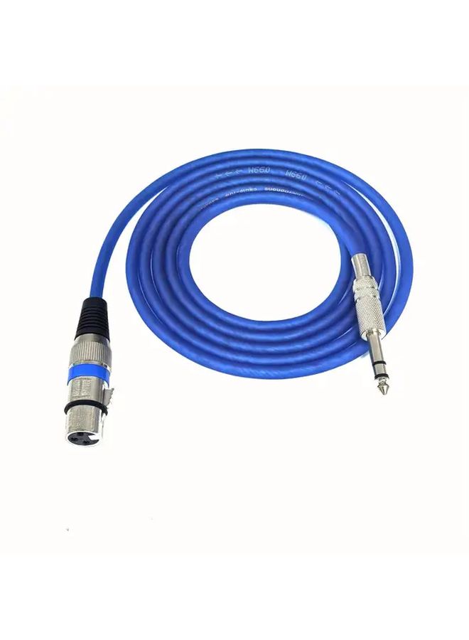 كابل ميكروفون عالي الجودة مقاس 6.5 مم إلى ذكر XLR بطول 78-74 بوصة لإدخال الصوت في وحدة التحكم - Image 3