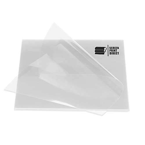 Screen Print Direct Ecotex® Plastisol Transfer Film Hot/Cold Peel (100 Sheets - 15 x 15 inch) - Heat Press Plastisol Transfer Film on T Shirts and Garments - Iron On Transfer Paper and Dark Fabric - Image 1