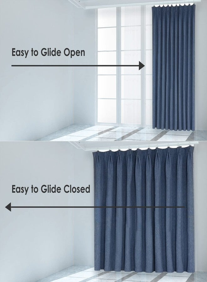 MERJULAN Aluminium alloy Ceiling Track for Curtains, Room Divider, Ceiling Curtain Track, Room Divider Curtain Rod, Numerous Hooks with End Hook, Easy Install, for Spaces (6ft - 9ft, Silver) - Image 3