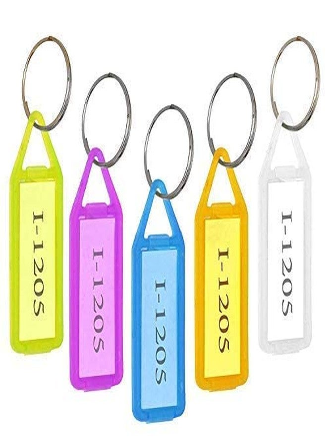 SCHUBERT Multicolor Keyring & Keychain with Name Tag Labels 50pc - Image 2