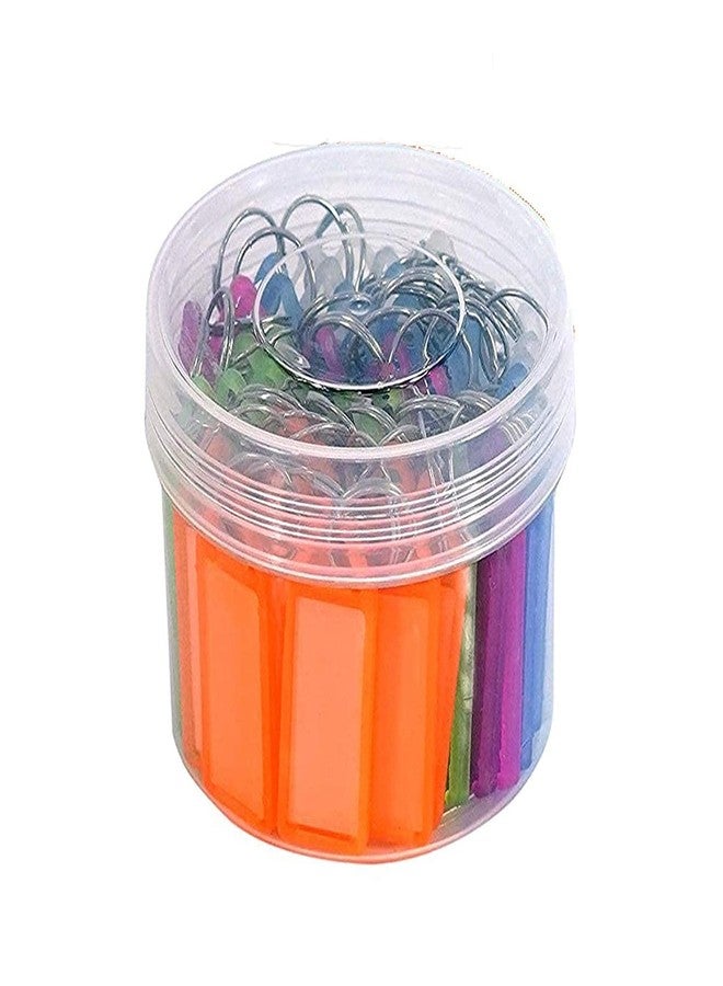 SCHUBERT Multicolor Keyring & Keychain with Name Tag Labels 50pc - Image 1